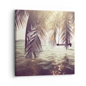 Quadro em tela - Deixe-se levar pela imaginação - 30x30 cm