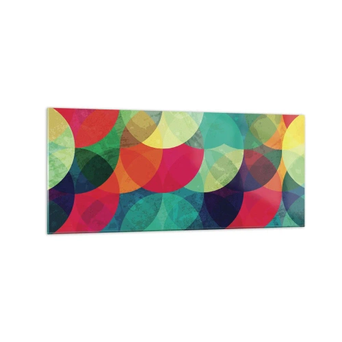 Quadro em vidro - Ascensão às cores - 120x50 cm