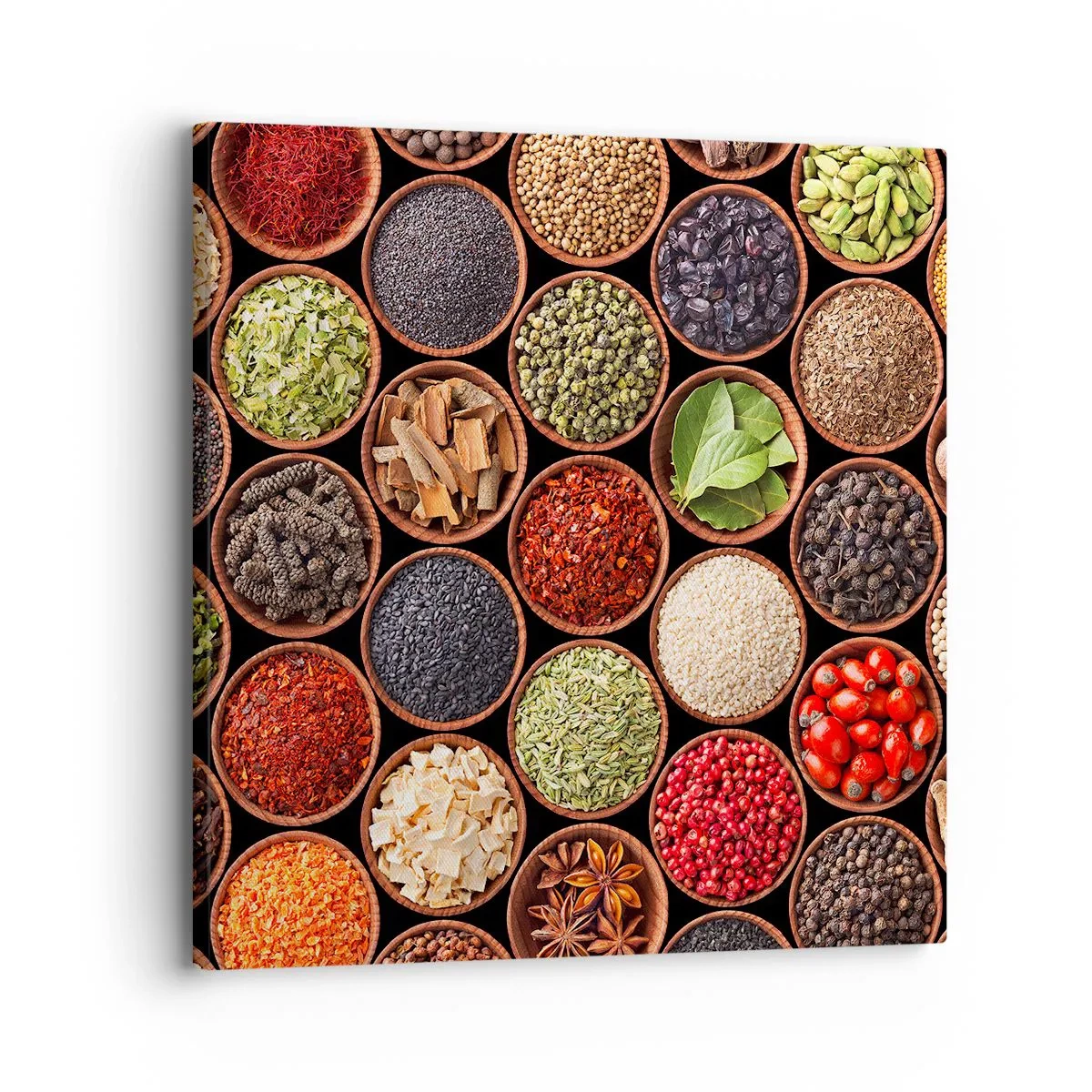 Quadro em tela - Todos os sabores do mundo - 30x30 cm