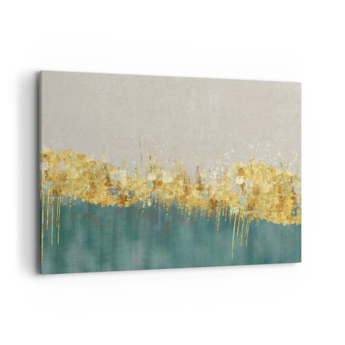 Quadro em tela - A fronteira dourada - 100x70 cm