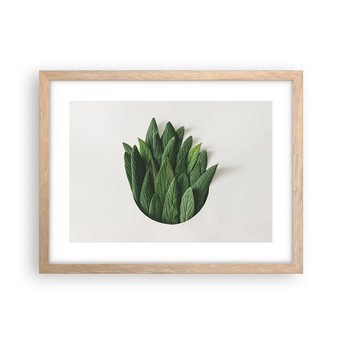 Pôster com moldura de carvalho claro - Curiosidade indomável - 40x30 cm