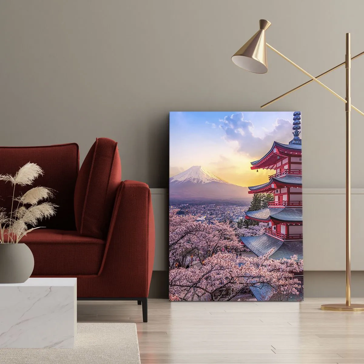 Quadro em tela - A essência do espírito japonês - 45x80 cm