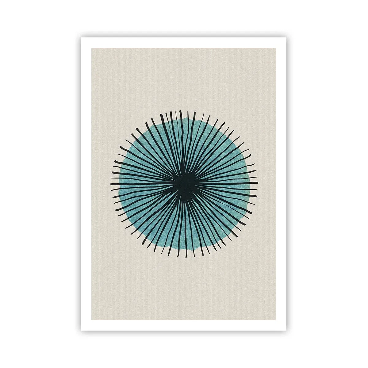 Pôster - Radiante sobre o azul - 70x100 cm
