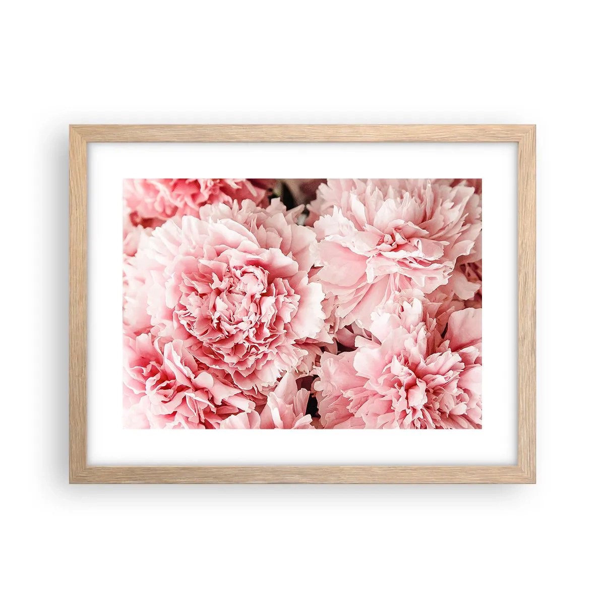 Pôster com moldura de carvalho claro - Sonho rosa - 40x30 cm