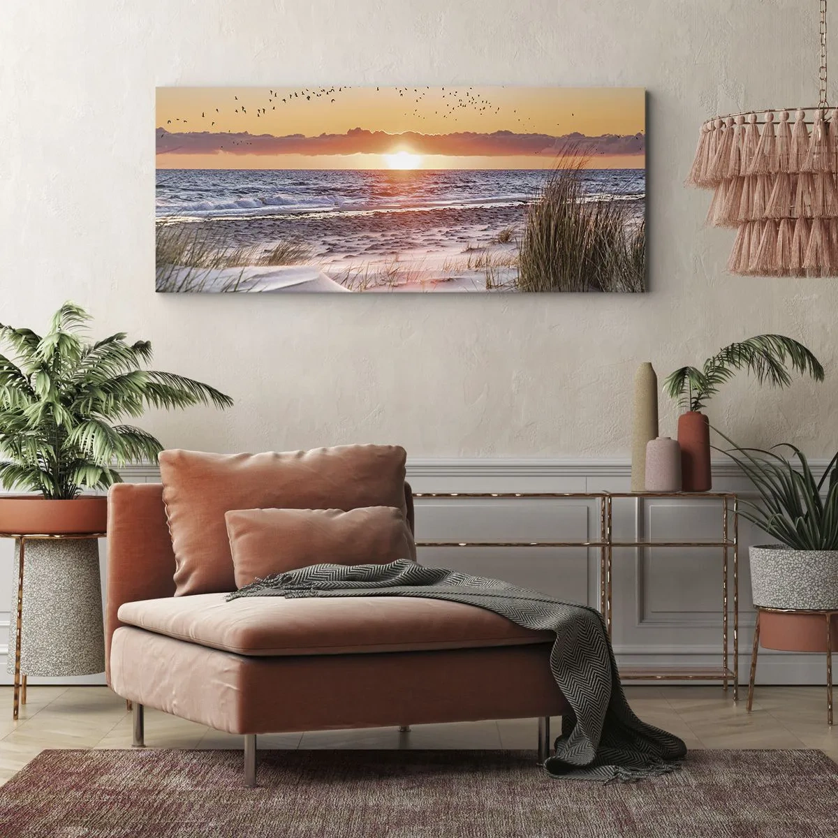 Quadro em tela - Paisagem horizontal - 90x30 cm