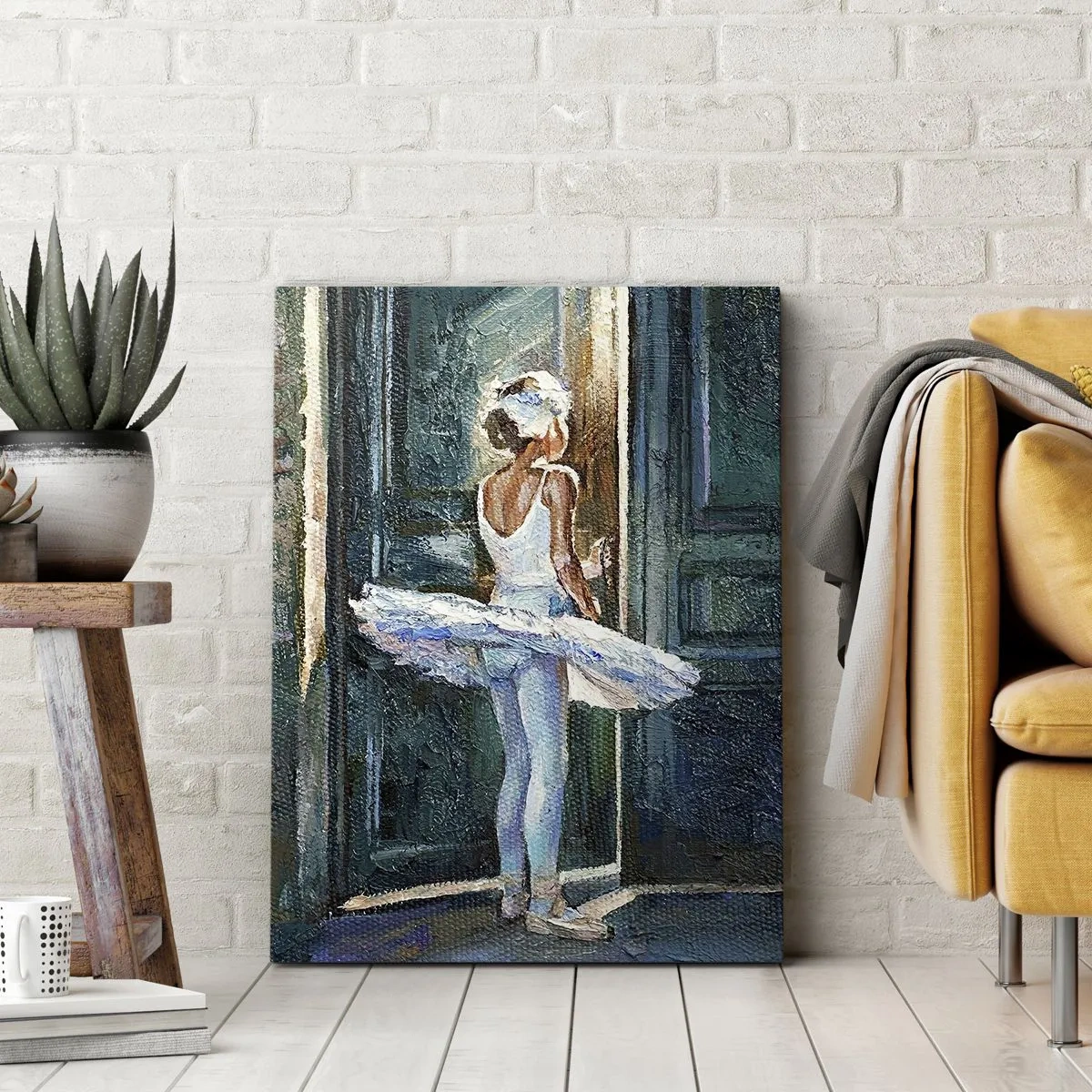 Quadro em tela - Antes do show - 45x80 cm