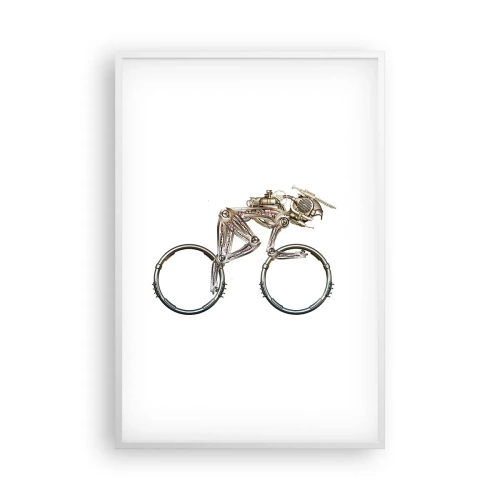 Pôster em moldura branca - Uma ótima máquina - 61x91 cm