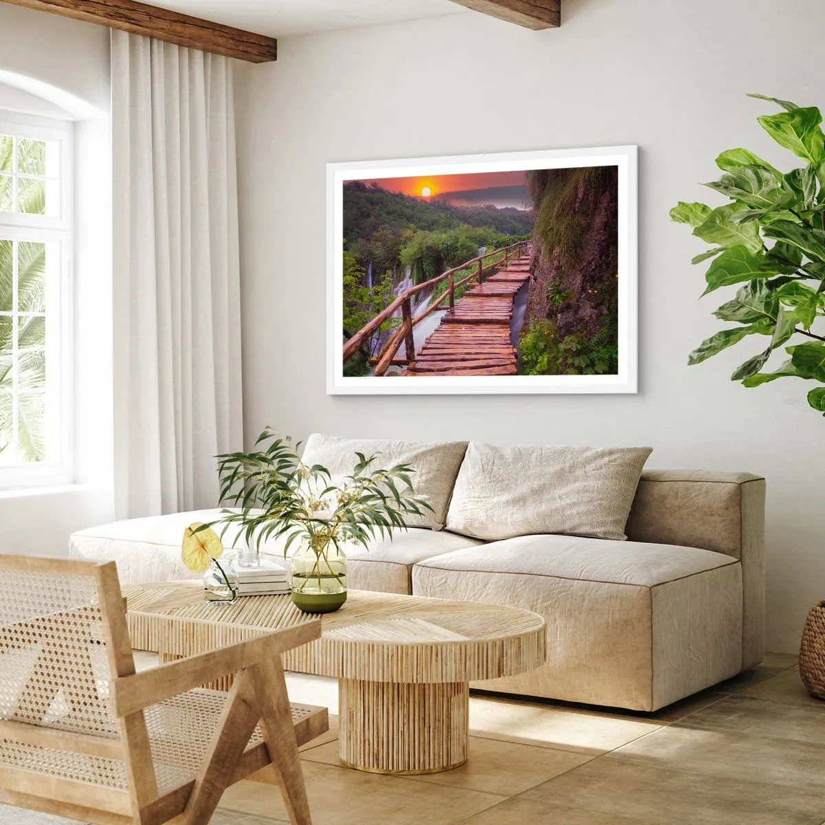 Pôster em moldura branca - Beleza inacreditável - 70x50 cm