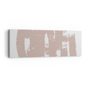 Quadro em tela - Abstração em rosa suave - 90x30 cm