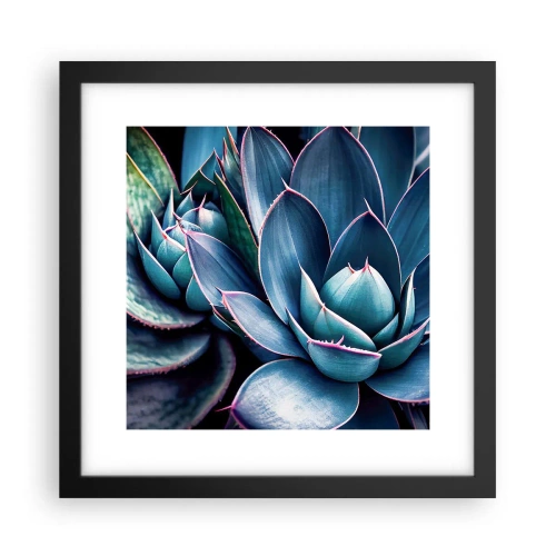 Pôster com moldura preta - Força vital - 30x30 cm