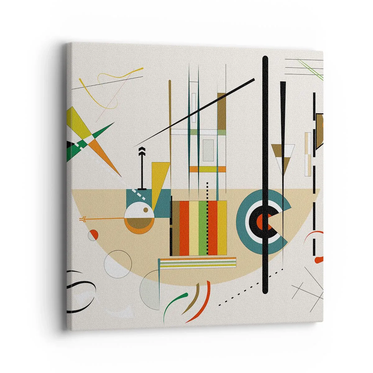 Quadro em tela - E o mundo ri - 40x40 cm