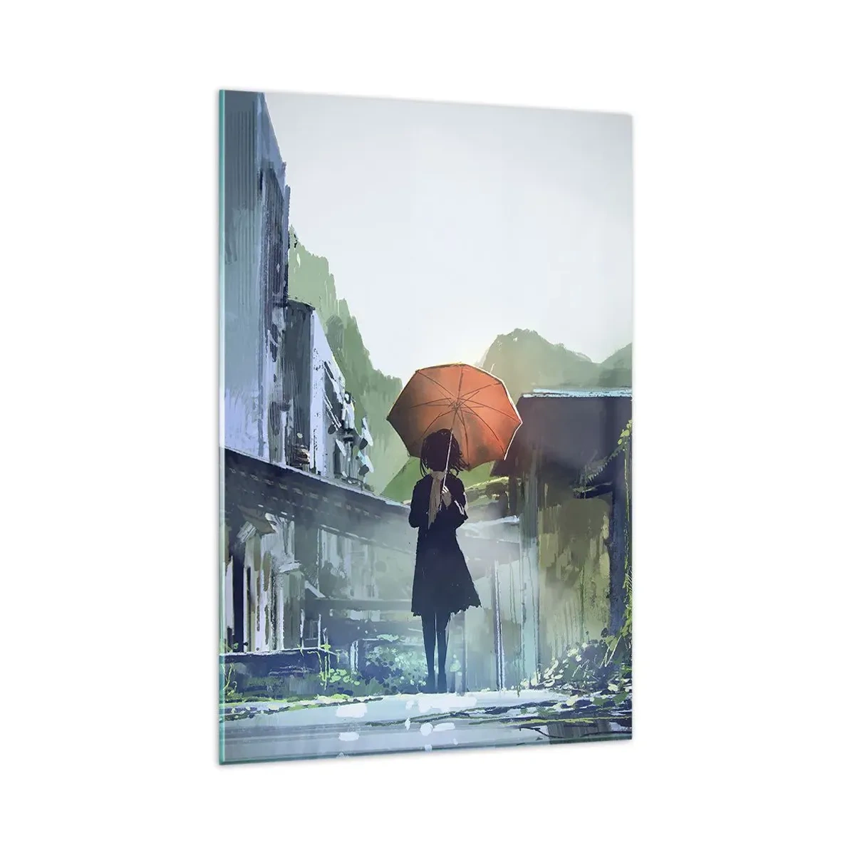 Quadro em vidro - Chuva revigorante - 80x120 cm