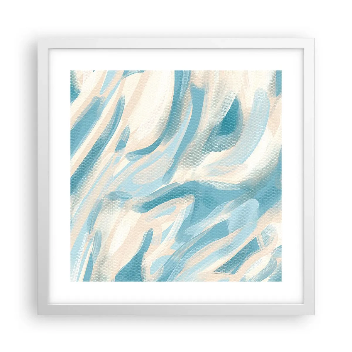 Pôster em moldura branca - Brisas de primavera - 40x40 cm