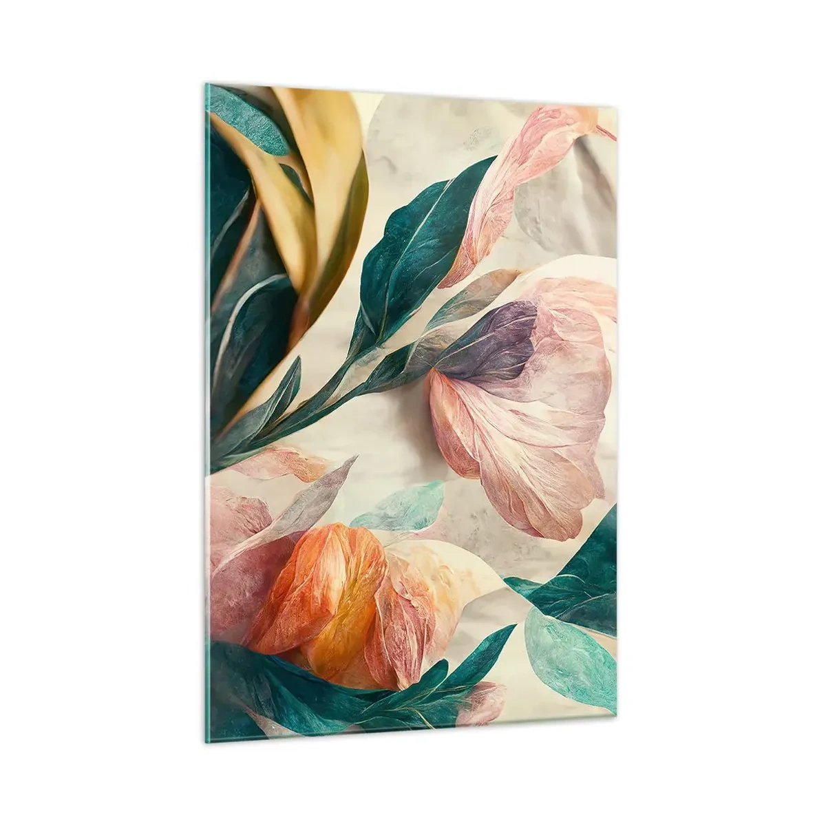 Quadro em vidro - Flores das ilhas do sul - 50x70 cm