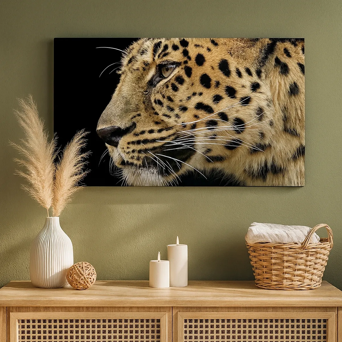 Quadro em tela - Calmo, focado, pronto - 30x30 cm