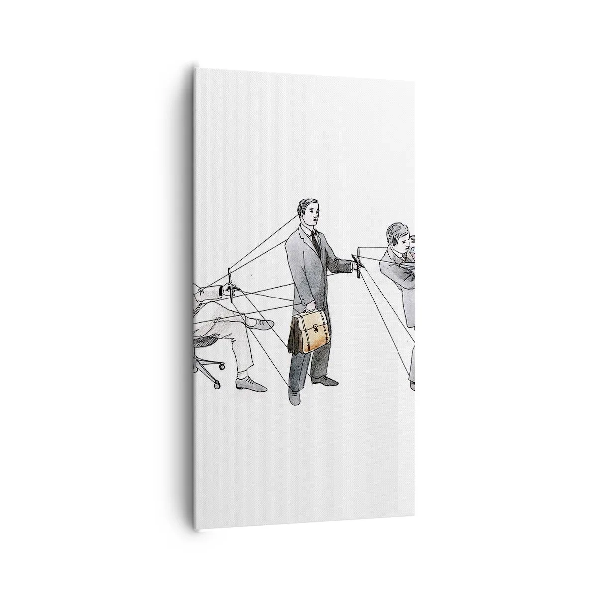 Quadro em tela - Cada um tem o seu mestre - 65x120 cm