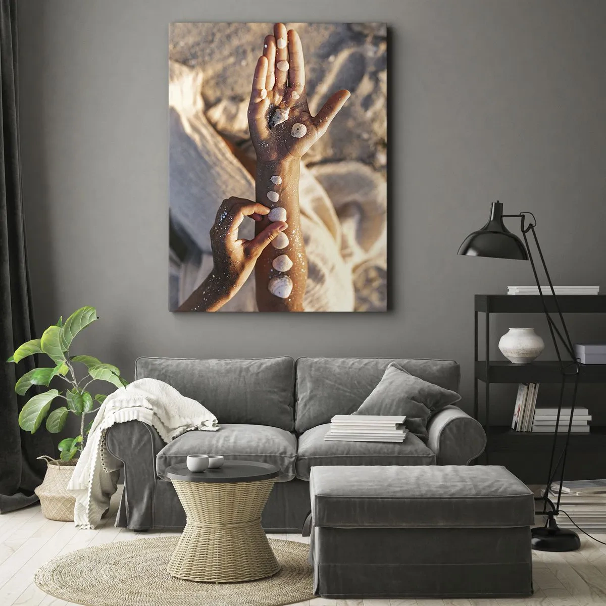 Quadro em tela - Beleza na ponta dos dedos - 70x100 cm