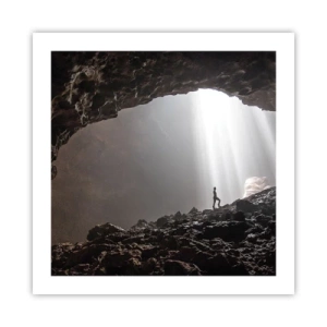 Pôster - Gruta luminosa - 50x50 cm