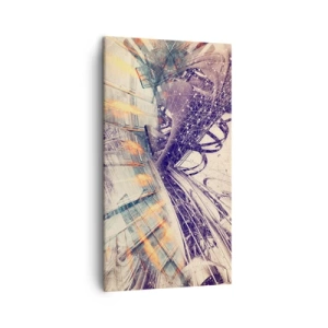 Quadro em tela - Com muita pressa - 45x80 cm