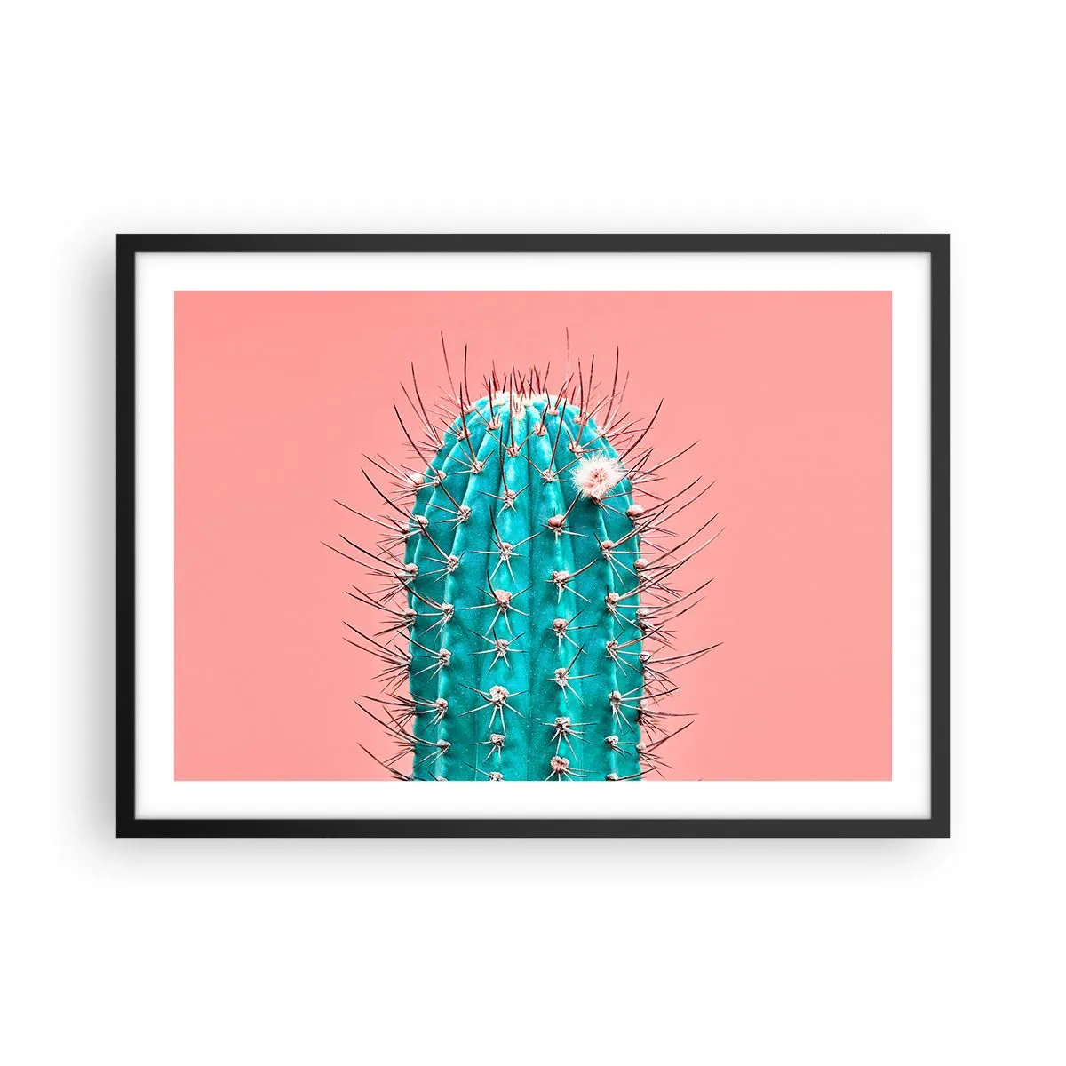 Pôster com moldura preta - Apenas olhe - 70x50 cm