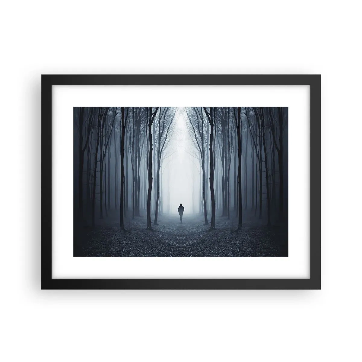 Pôster com moldura preta - Tudo simples e claro - 40x30 cm