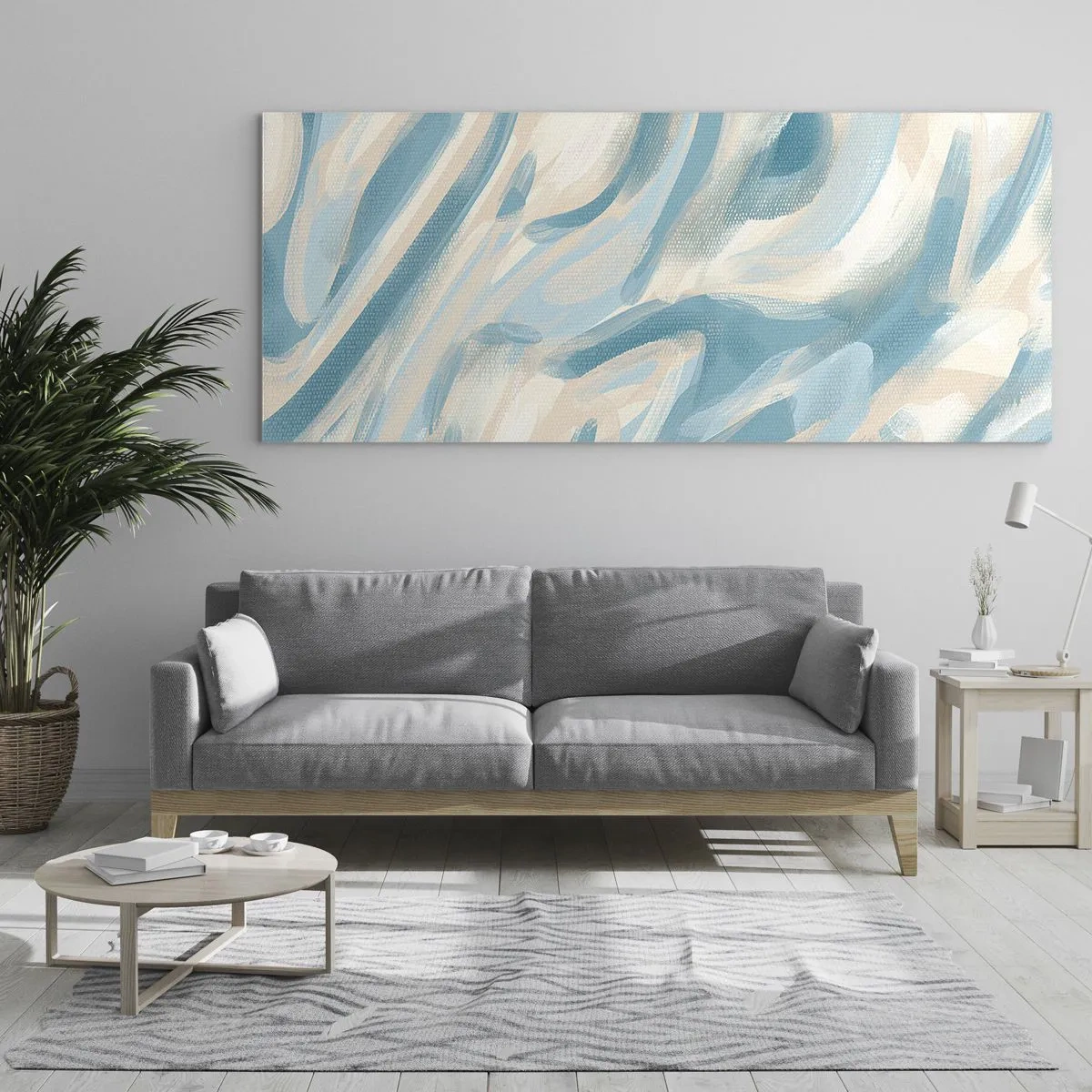 Quadro em vidro - Brisas de primavera - 100x40 cm