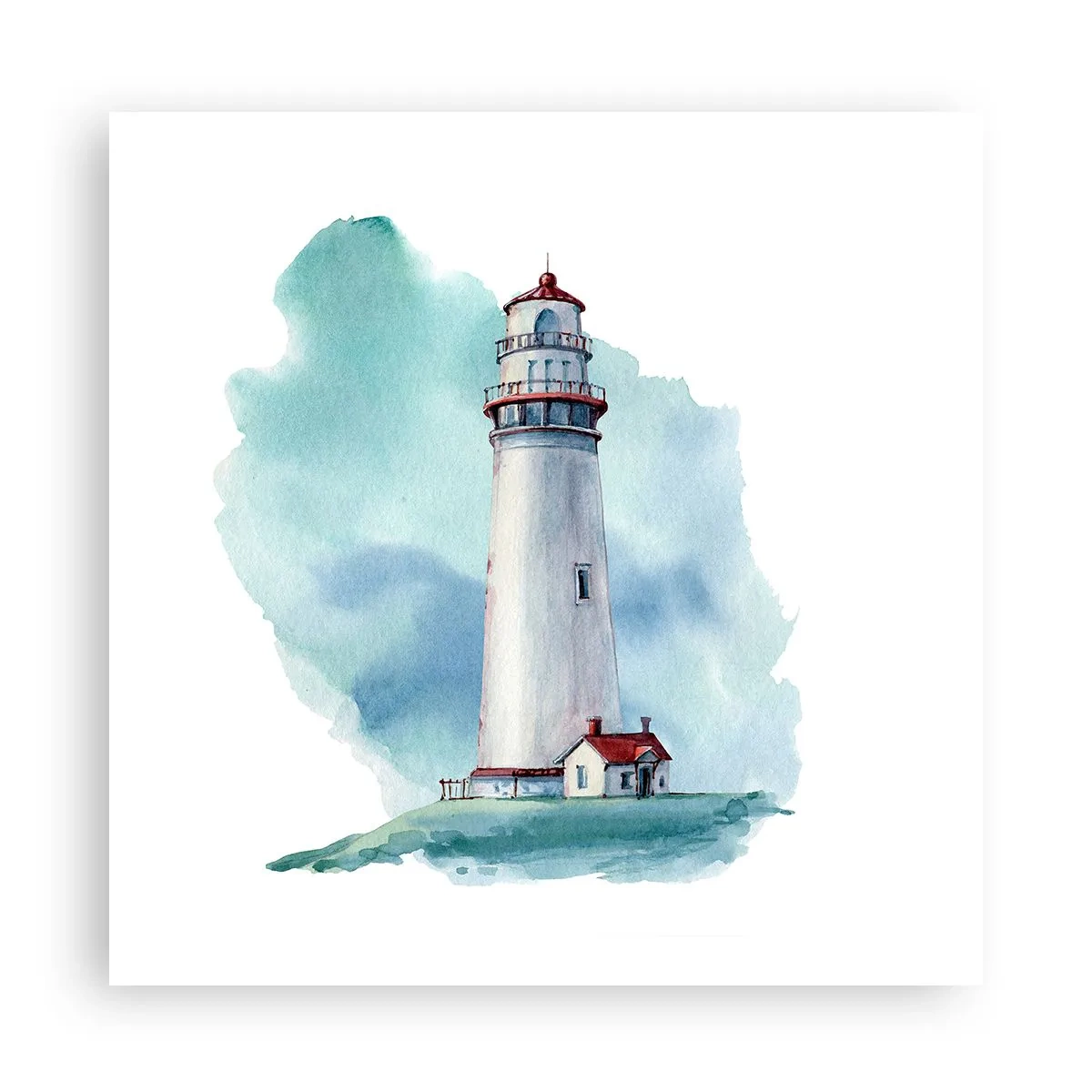 Pôster - A gentil irmã do azul - 60x60 cm