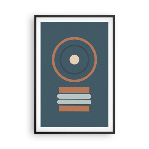 Pôster com moldura preta - A essência da questão - 61x91 cm