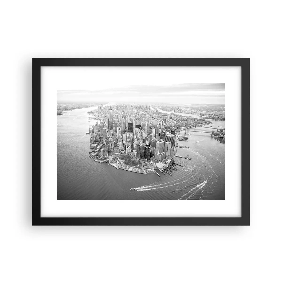 Pôster com moldura preta - Como não amar? - 40x30 cm