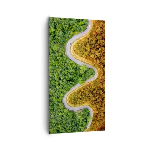 Quadro em tela - Fronteiras e descobertas - 65x120 cm