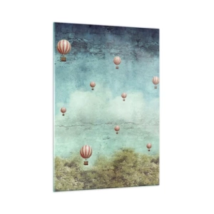 Quadro em vidro - Livres da azáfama da vida - 50x70 cm