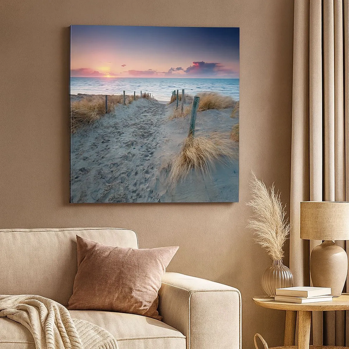 Quadro em tela - Derramou um arco-íris de esplendor radiante.... - 30x30 cm