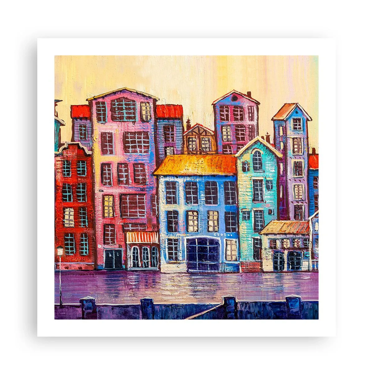 Pôster - Uma cidade como de um conto de fadas - 60x60 cm