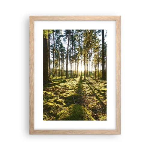 Pôster com moldura de carvalho claro - ...Além das sete florestas - 30x40 cm