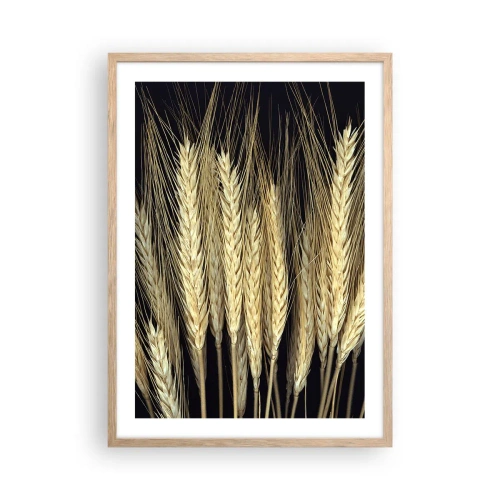 Pôster com moldura de carvalho claro - Magia rústica - 50x70 cm