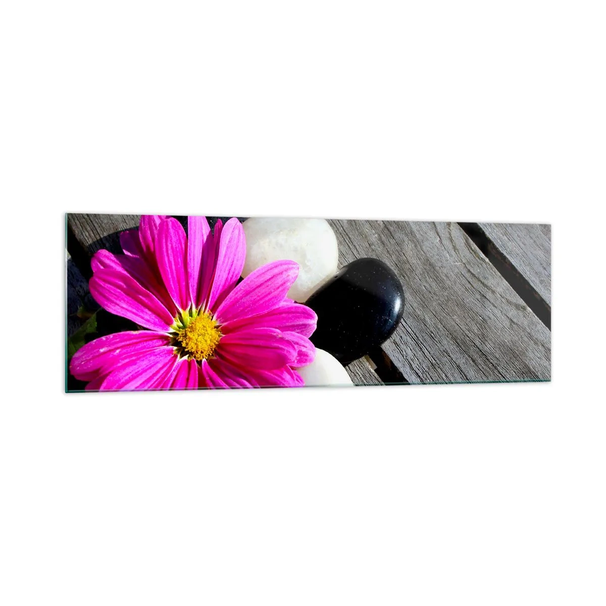 Quadro em vidro - Descanso no cais - 160x50 cm