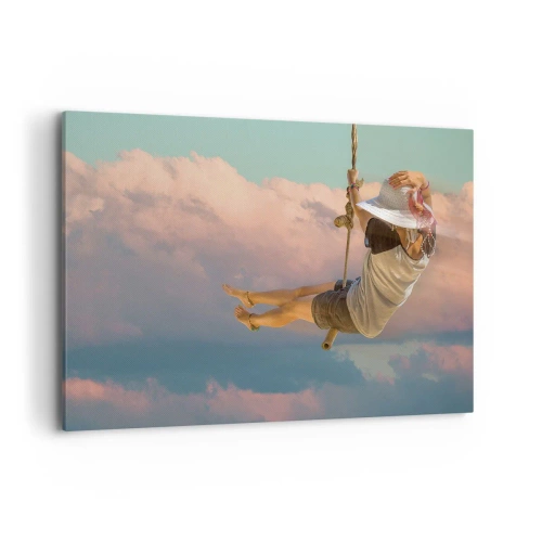 Quadro em tela - Diversão nas nuvens - 100x70 cm