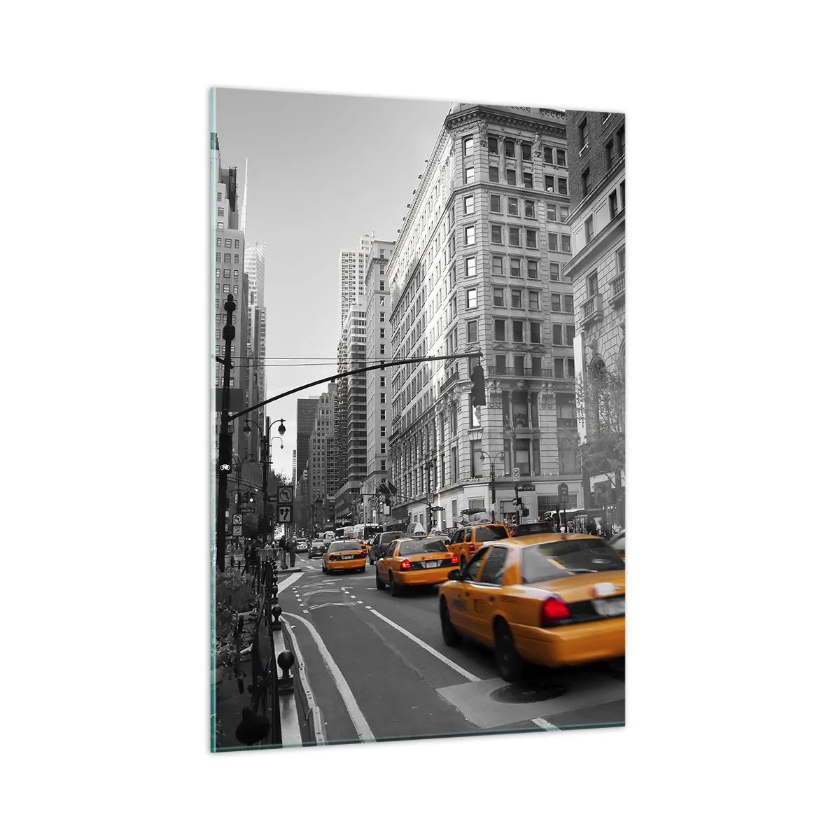 Quadro em vidro - Sol da cidade grande - 50x70 cm