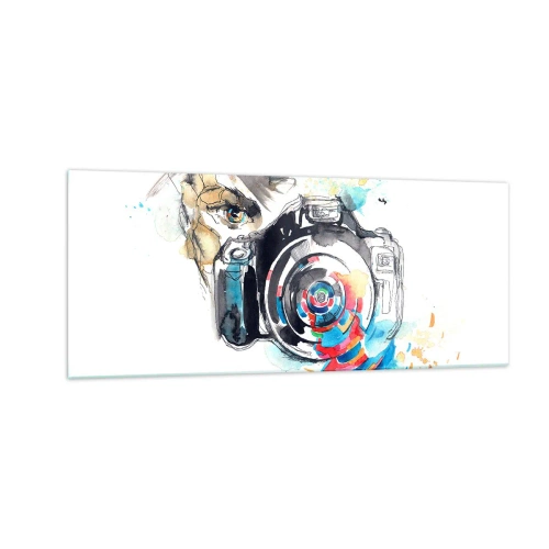 Quadro em vidro - No olho da lente - 100x40 cm
