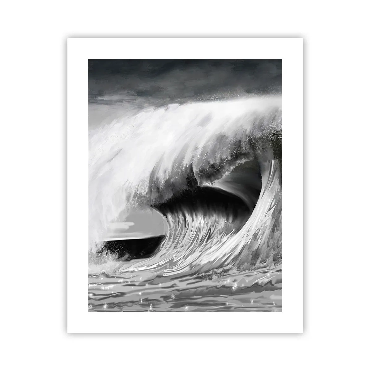 Pôster - A ira do oceano - 40x50 cm