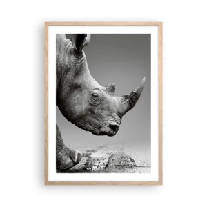 Pôster com moldura de carvalho claro - Força imparável - 50x70 cm