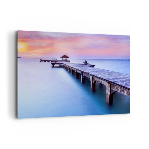 Quadro em tela - Um mar de paz no horizonte - 100x70 cm