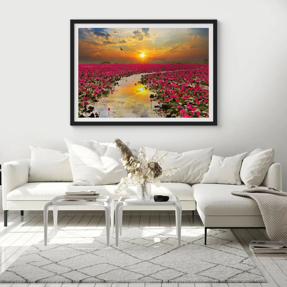 Pôster com moldura preta - A vida secreta do lago - 70x50 cm