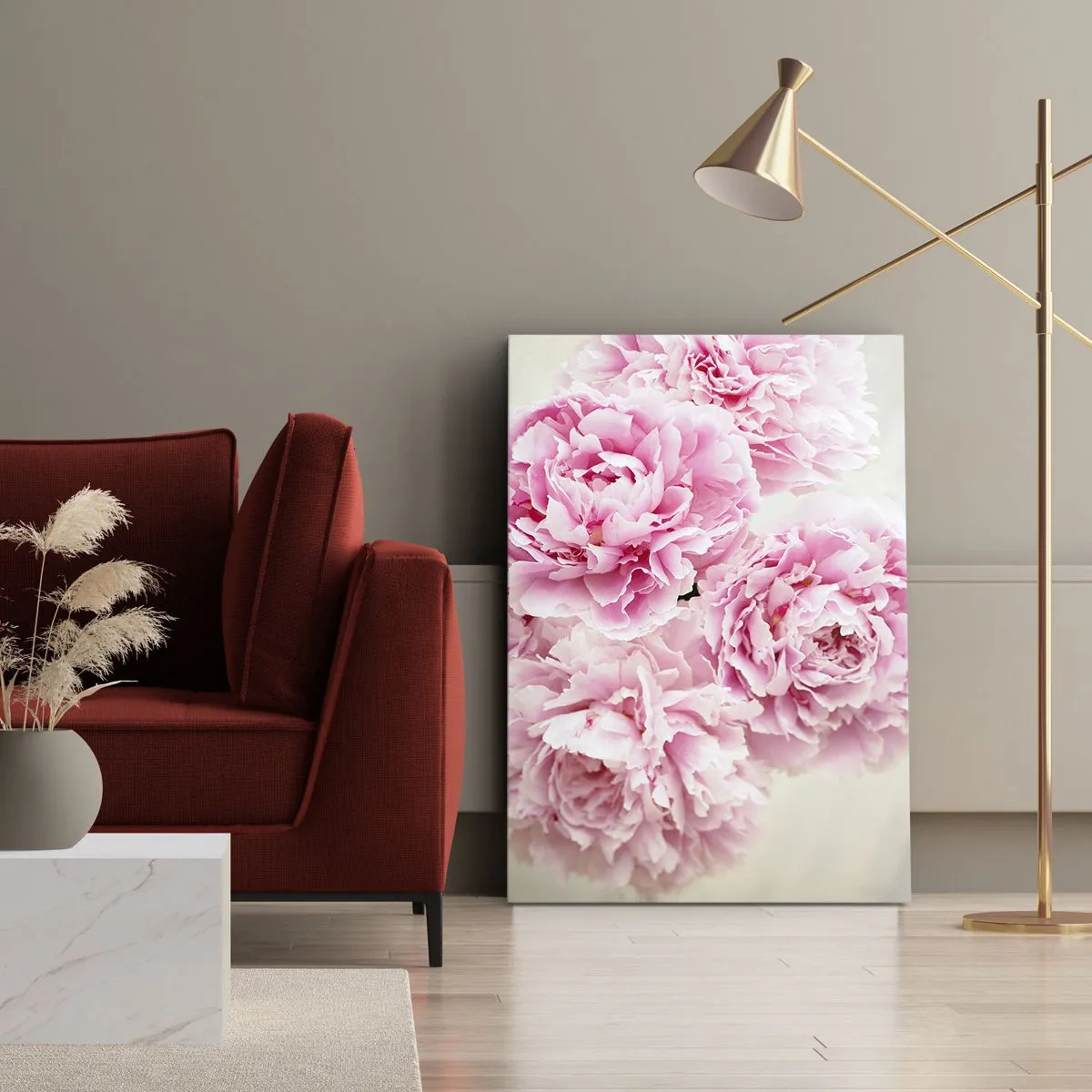 Quadro em tela - Em esplendor rosa - 45x80 cm