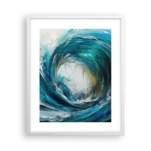 Pôster em moldura branca - Portal do mar - 40x50 cm