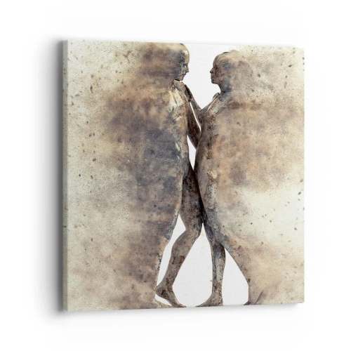 Quadro em tela - Do pó vieram para amar - 40x40 cm