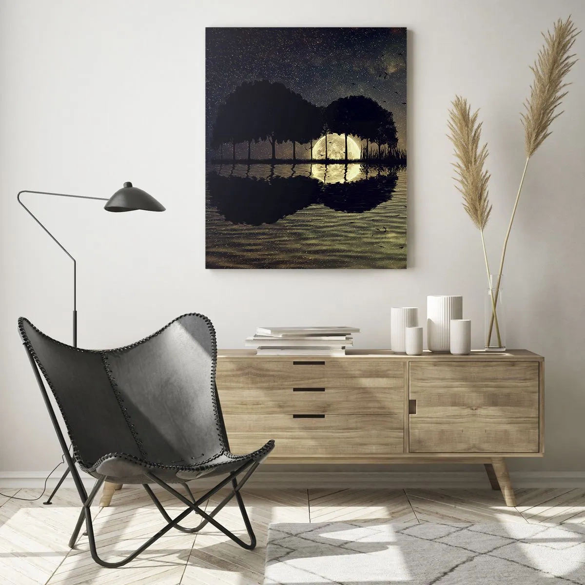 Quadro em vidro - Uma noite no Fim do Mundo - 50x70 cm