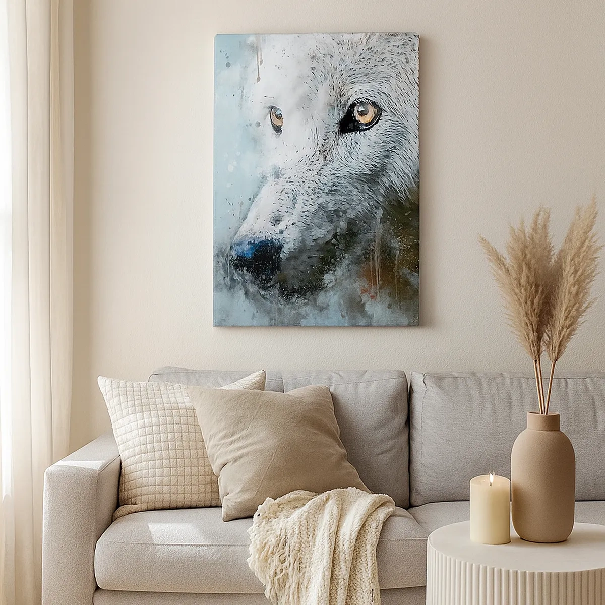 Quadro em tela - Conheça a alma do lobo - 50x70 cm