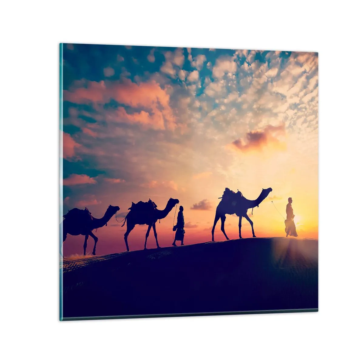 Quadro em vidro - O misterioso espírito do Oriente - 70x70 cm