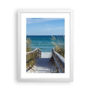 Pôster em moldura branca - Ao sol, ao vento - 30x40 cm